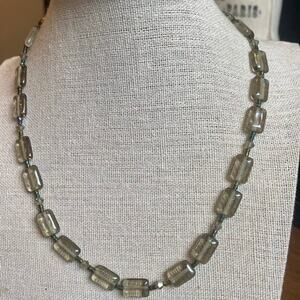 Mary Millsaps sterling Silver 925 Glass Bead Necklace